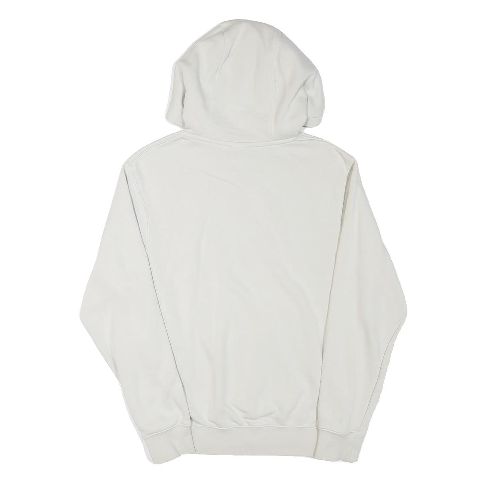 NIKE Mens White Pullover Hoodie XS Cotton Blend Casual Sportswear