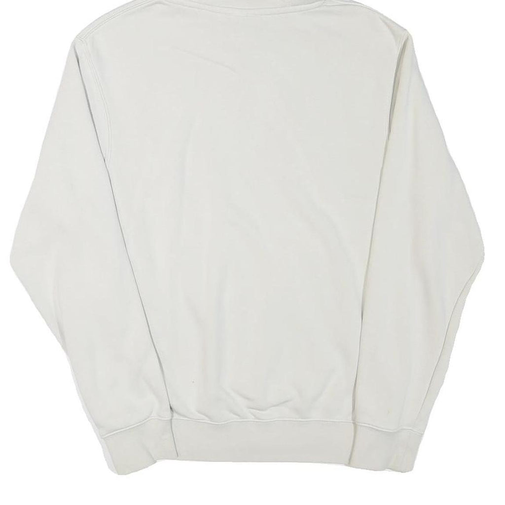 NIKE Mens White Pullover Hoodie XS Cotton Blend Casual Sportswear