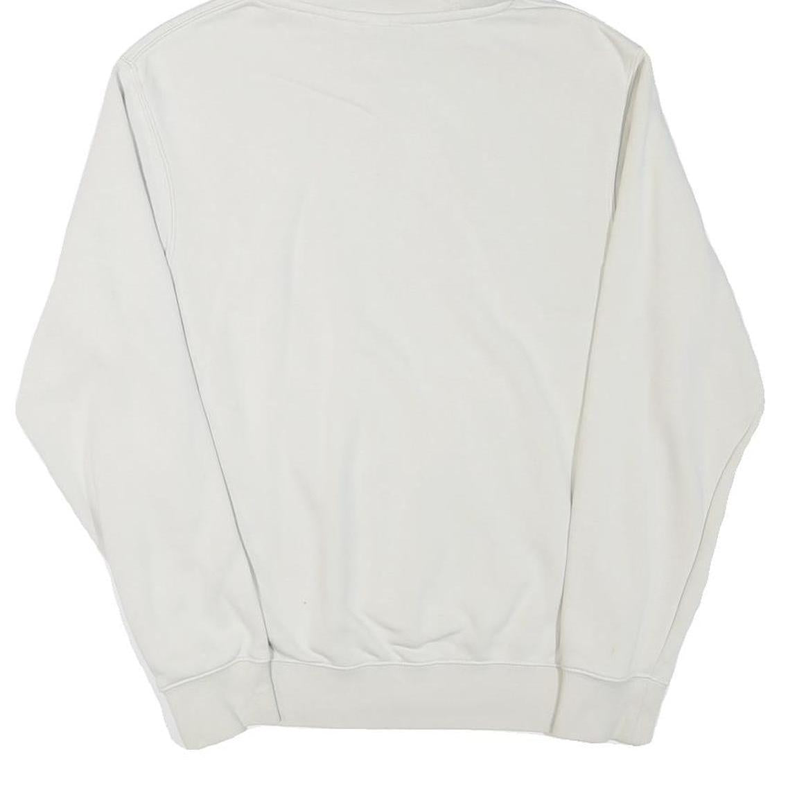 NIKE Mens White Pullover Hoodie XS Cotton Blend Casual Sportswear