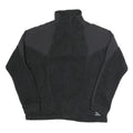 ADIDAS Mens Black Black Zip Up Fleece Jacket S Polyester Sportswear Retro
