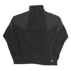 ADIDAS Mens Black Black Zip Up Fleece Jacket S Polyester Sportswear Retro