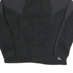 ADIDAS Mens Black Black Zip Up Fleece Jacket S Polyester Sportswear Retro