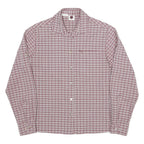 MAMMUT Womens Red & White Checked Shirt M Cotton Blend Casual Outdoor Long