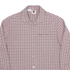 MAMMUT Womens Red & White Checked Shirt M Cotton Blend Casual Outdoor Long