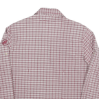 MAMMUT Womens Red & White Checked Shirt M Cotton Blend Casual Outdoor Long