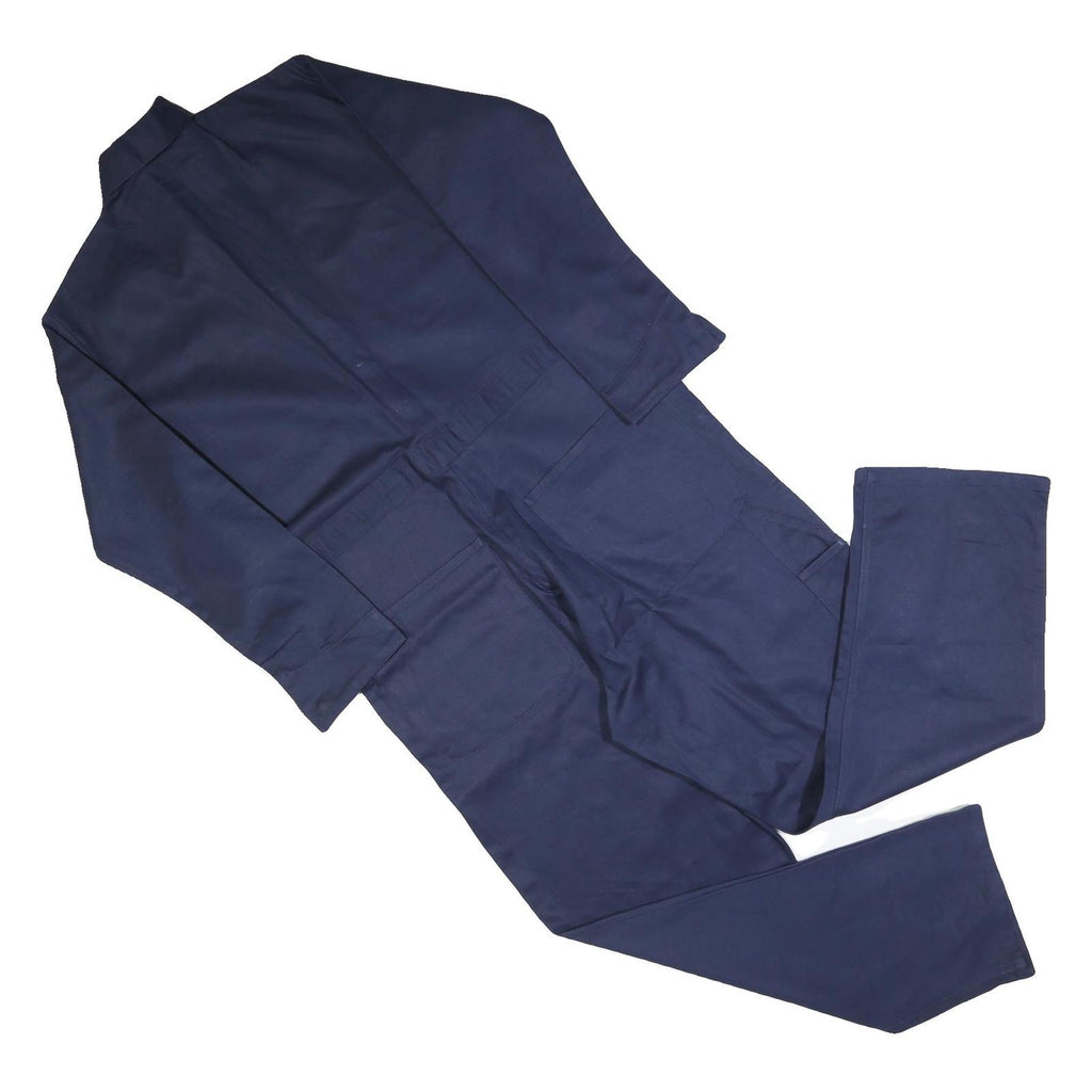 OFFICAL WORKWEAR Mens Navy Blue Cotton Blend Dungarees L W40 L30 Workwear