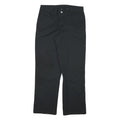 DICKIES Mens Black Cotton Blend Regular Zip Trousers W30 L28 Workwear Classic
