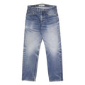LEVI'S 505 Mens Jeans Blue Regular Straight Denim Medium W32 L32 Classic Style