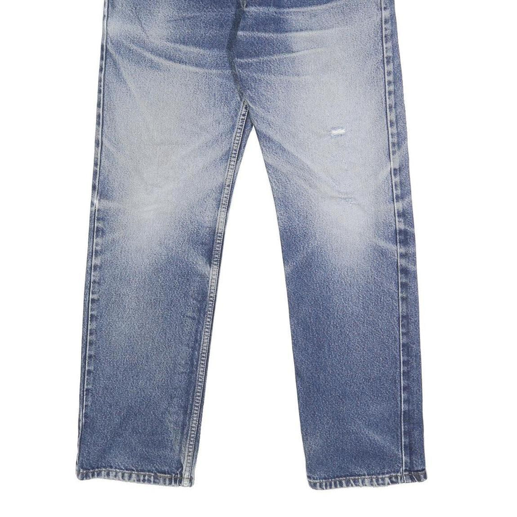 LEVI'S 505 Mens Jeans Blue Regular Straight Denim Medium W32 L32 Classic Style