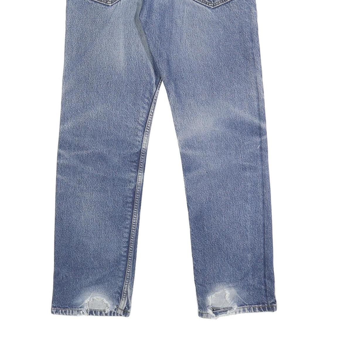 LEVI'S 505 Mens Jeans Blue Regular Straight Denim Medium W32 L32 Classic Style