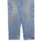 CARHARTT Mens Blue Denim Relaxed Straight Cotton Blend Medium Wash W40 L34