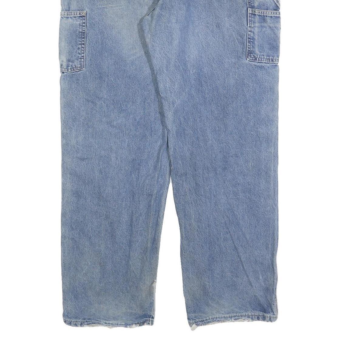 CARHARTT Mens Blue Denim Relaxed Straight Cotton Blend Medium Wash W40 L34