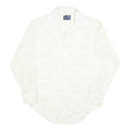 JOHN BLAIR Mens White Cotton Blend Long Sleeve Shirt L Lightweight Workwear