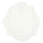 JOHN BLAIR Mens White Cotton Blend Long Sleeve Shirt L Lightweight Workwear