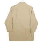 SPORTS & CLASSIC Womens Beige Faux Suede Zip Jacket UK 12 Casual Lightweight