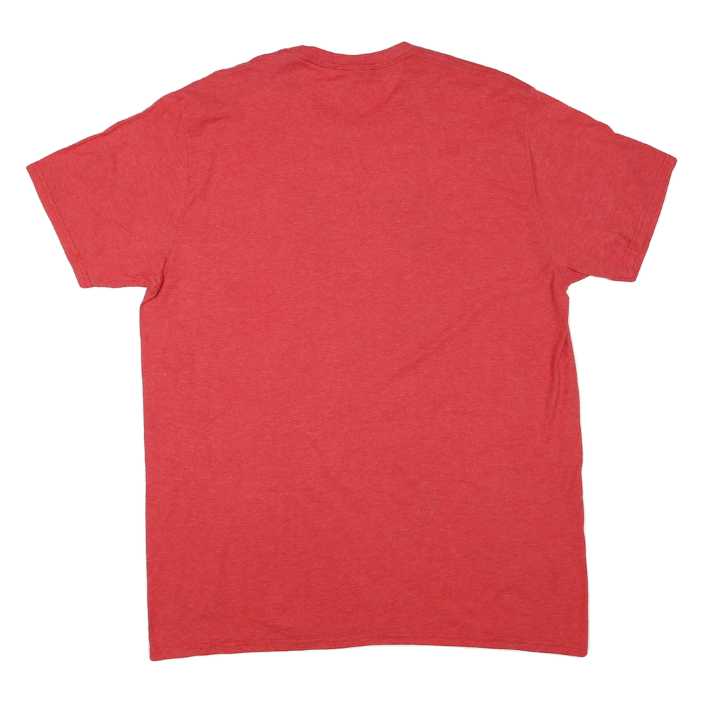 Mens Red Ohio State Graphic T-Shirt XL Short Sleeve Crew Neck Cotton Blend