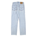 LEVI'S Womens Regular Fit Blue Denim Stone Wash Jeans W23 L25 Classic Button