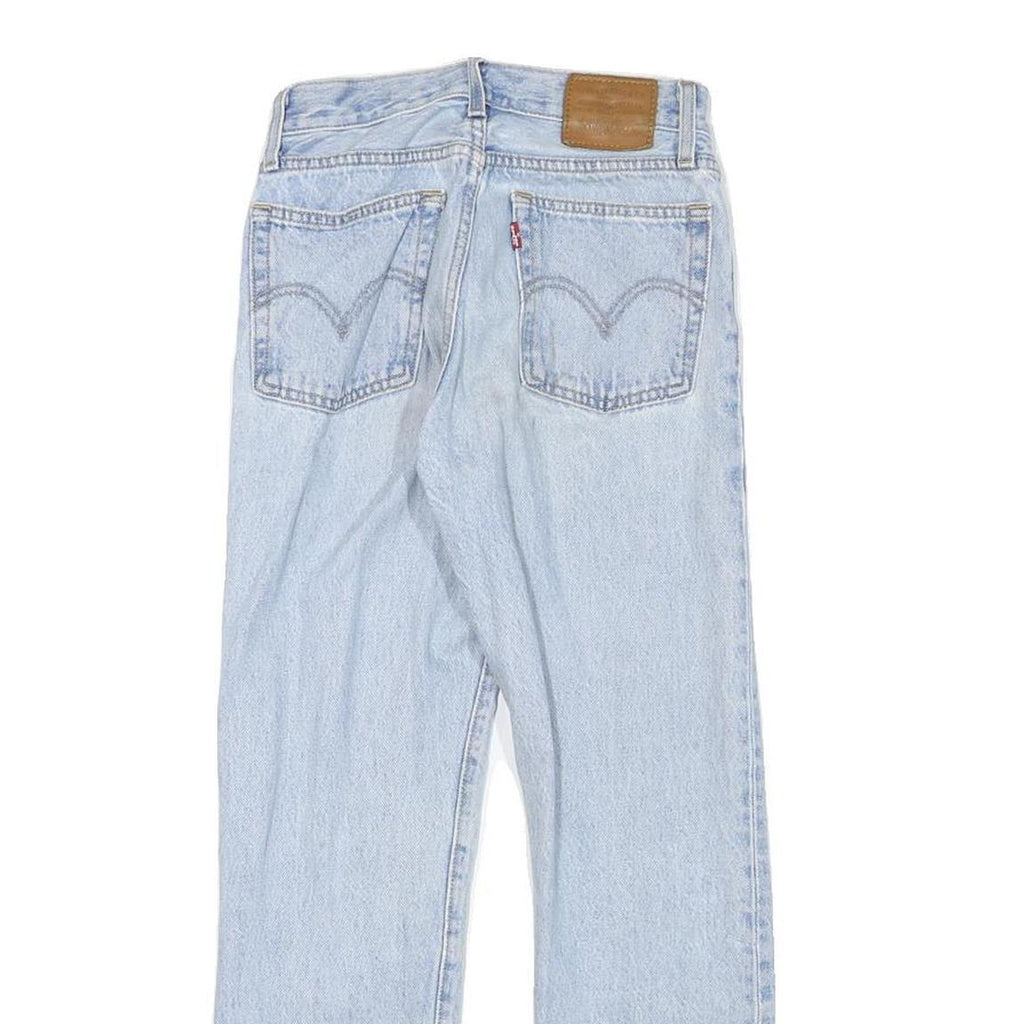 LEVI'S Womens Regular Fit Blue Denim Stone Wash Jeans W23 L25 Classic Button
