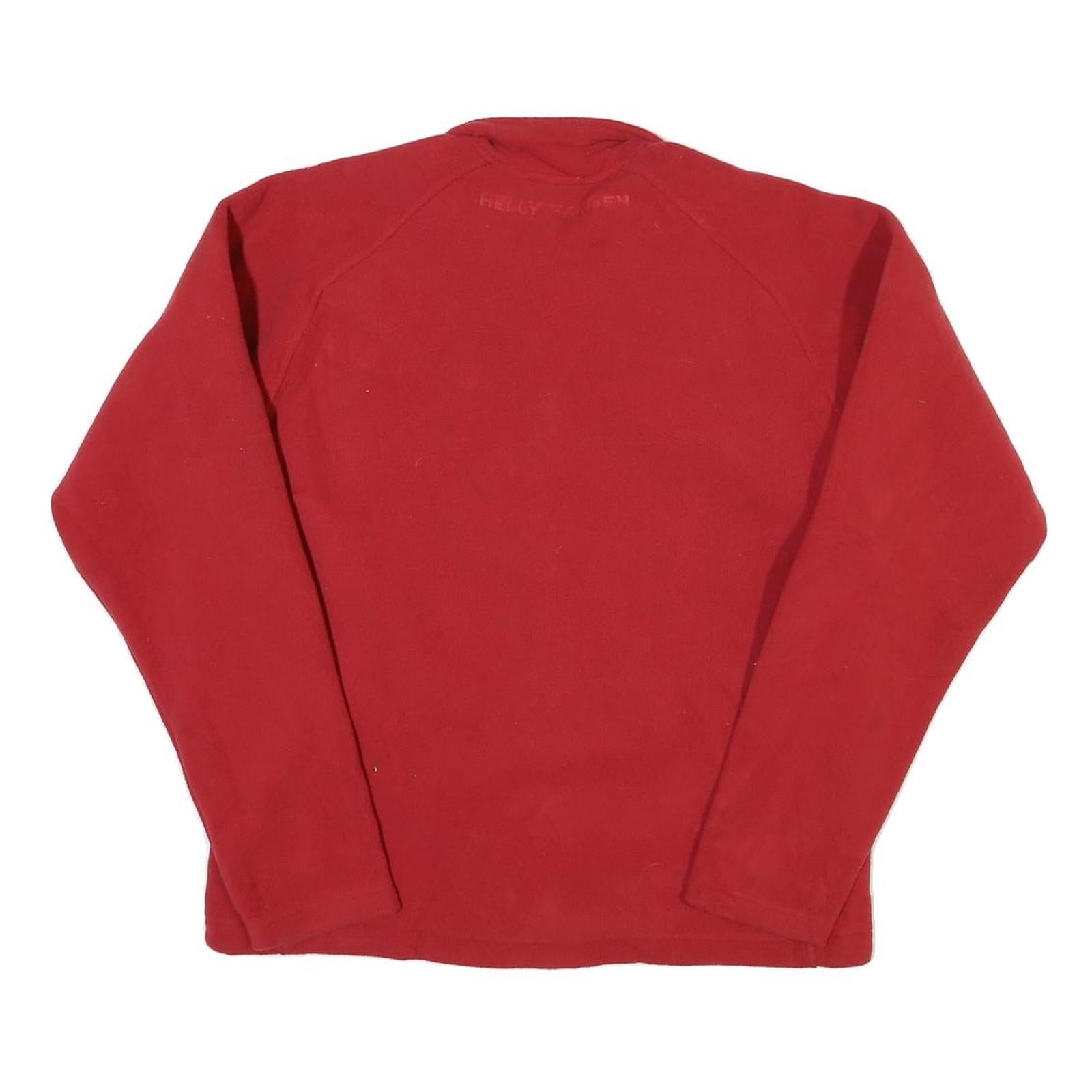 HELLY HANSEN Mens Red Jacket M Polyester Blend Casual Zip Outdoor