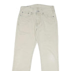 LEVI'S Womens Cotton Blend Beige Regular Fit Straight Leg Trousers W30 L28