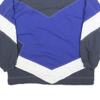 MAKA SPORT Mens Blue & Grey Zip Jacket M Polyester Blend Colourblock Casual