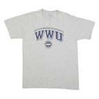 CHAMPION Mens Grey Western Washington University Graphic T-Shirt XL Crew Neck