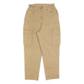 H&M Womens Beige Slim Cargo Trousers W26 L26 Cotton Blend Zip Casual