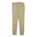 LEVI'S Womens Cotton Blend Beige Slim Skinny Trousers W26 L26 Stretch Casual