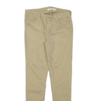 LEVI'S Womens Cotton Blend Beige Slim Skinny Trousers W26 L26 Stretch Casual
