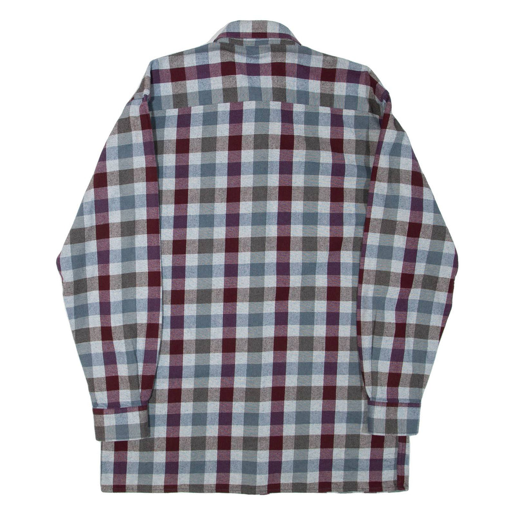 EXPLORER Mens Shirt Grey Check Long Sleeve M