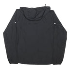 NIKE RUNNING Mens Black Slim Jacket S Polyester Blend Zip Hooded Plain