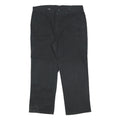 DICKIES Mens Cotton Blend Black Relaxed Straight Trousers W40 L30 Workwear Zip