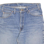 LEVI'S Mens Denim Blue Cotton Blend Shorts M W32 Casual Cut-Off Frayed Hem