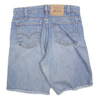 LEVI'S Mens Denim Blue Cotton Blend Shorts M W32 Casual Cut-Off Frayed Hem