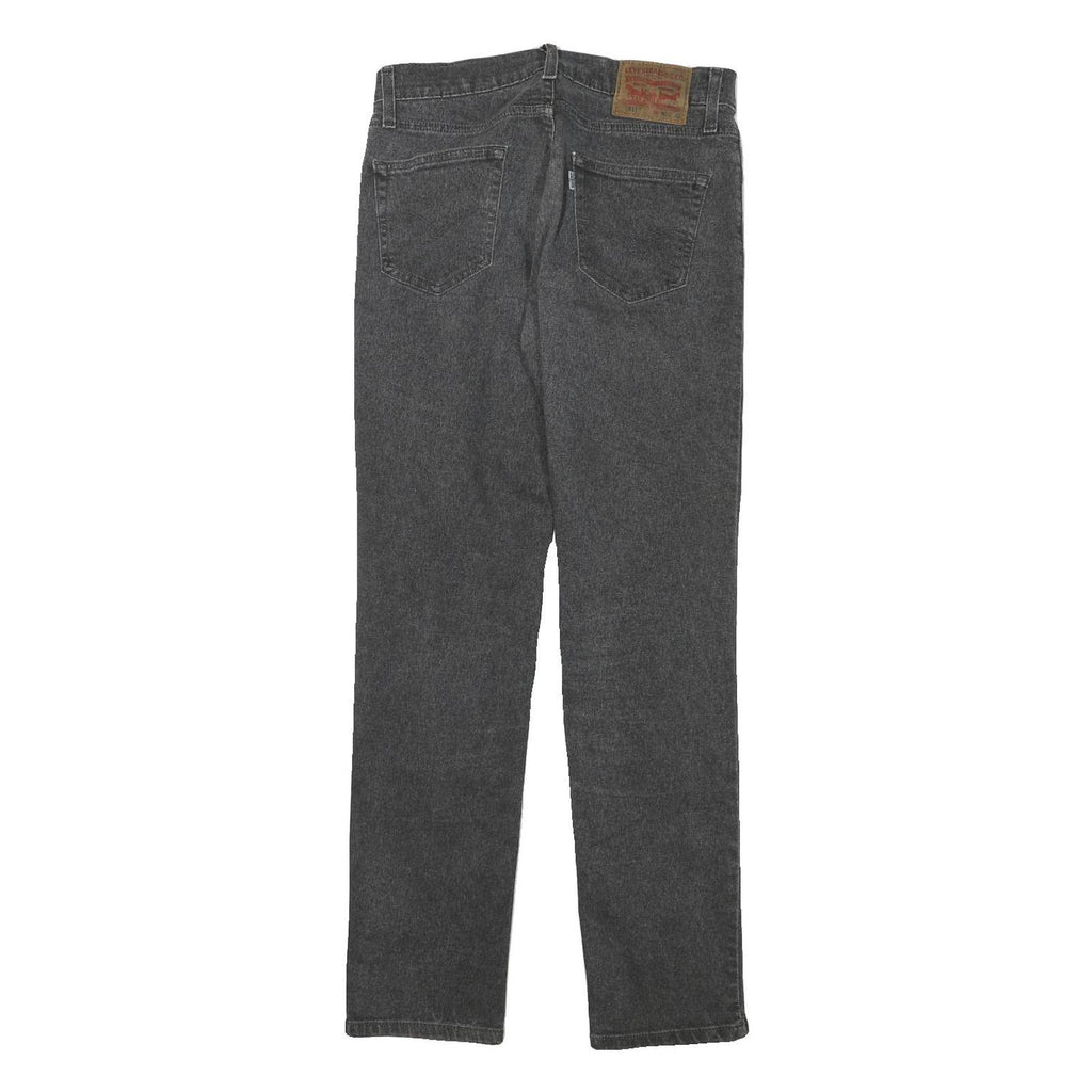 LEVI'S 511 Mens Slim Black Denim W30 L31 Zip Jeans Cotton Blend Comfortable