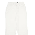 DOCKERS Womens Cotton White Classic Straight Trousers Closure Zip Size W28 L28