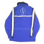 PHENIX Womens Blue & White Zip Jacket S Polyester Blend Logo Embroidered