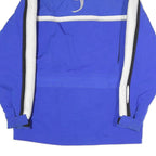 PHENIX Womens Blue & White Zip Jacket S Polyester Blend Logo Embroidered