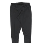 REEBOK Womens Joggers Black S W24 L26 Polyester Fit Slim Logo Detail