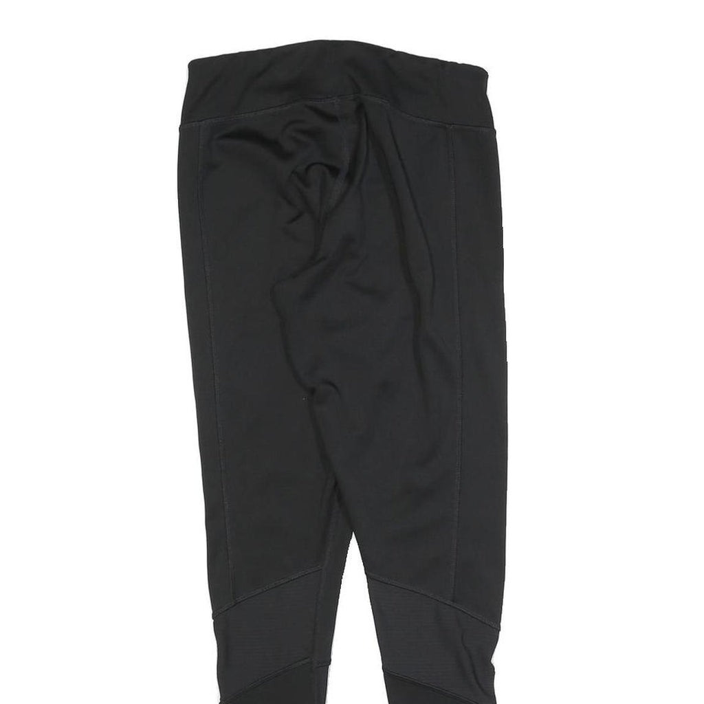 REEBOK Womens Joggers Black S W24 L26 Polyester Fit Slim Logo Detail