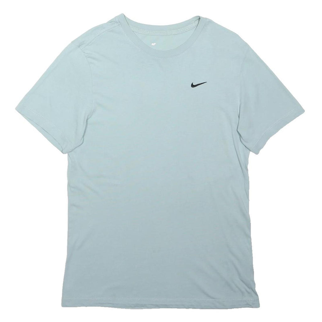 NIKE Mens Blue T-Shirt S Short Sleeve Crew Neck Cotton Blend Casual Wear