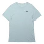 NIKE Mens Blue T-Shirt S Short Sleeve Crew Neck Cotton Blend Casual Wear
