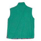 BETTY BARCLAY Womens Green Cotton Quilted Button Jacket UK 10 Classic Sleeveless