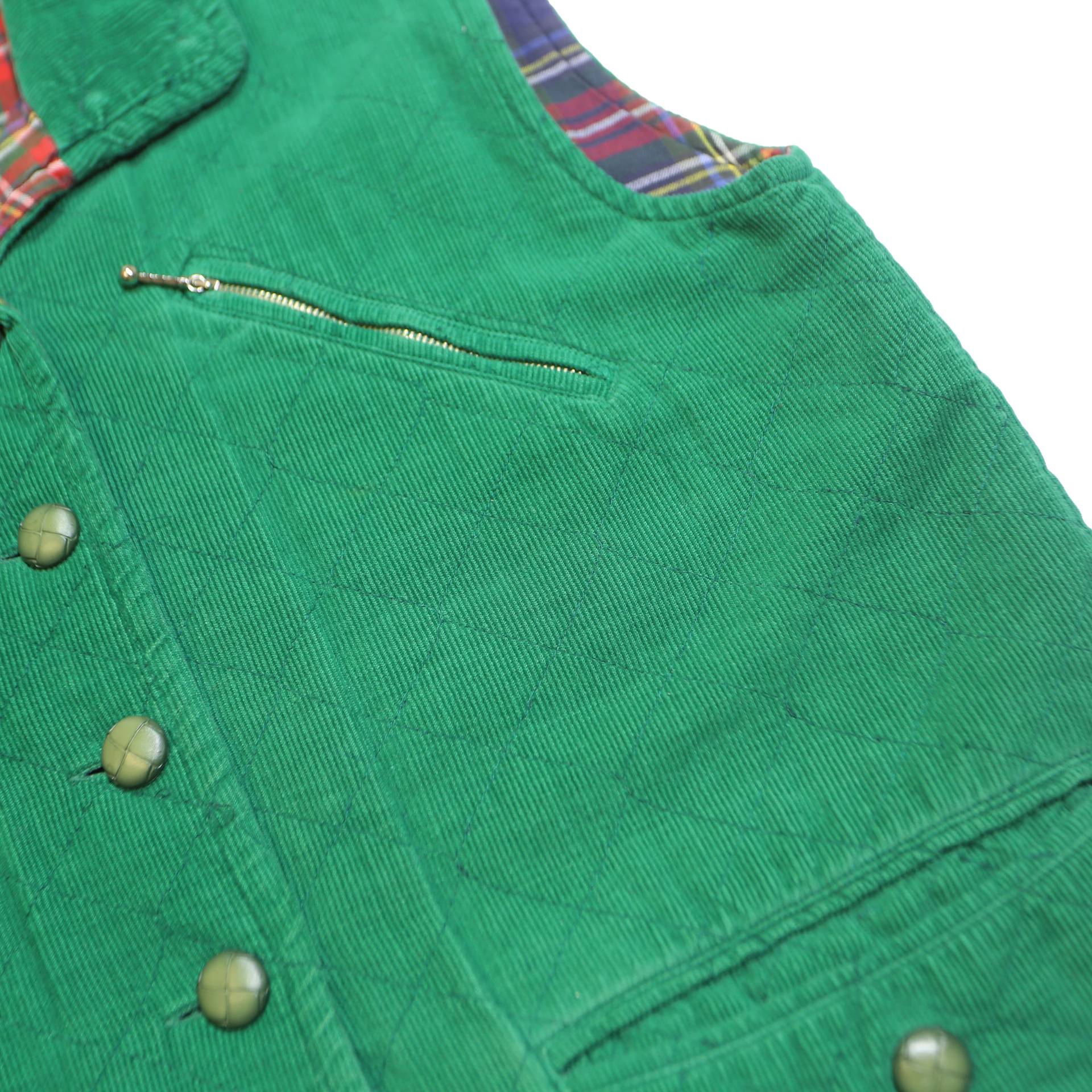 BETTY BARCLAY Womens Green Cotton Quilted Button Jacket UK 10 Classic Sleeveless