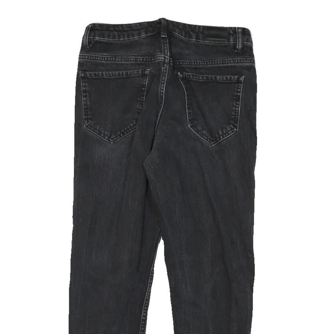 DIESEL Womens Slim Black Denim Slim Jeans W26 L24 Stretch Cotton Blend Zip