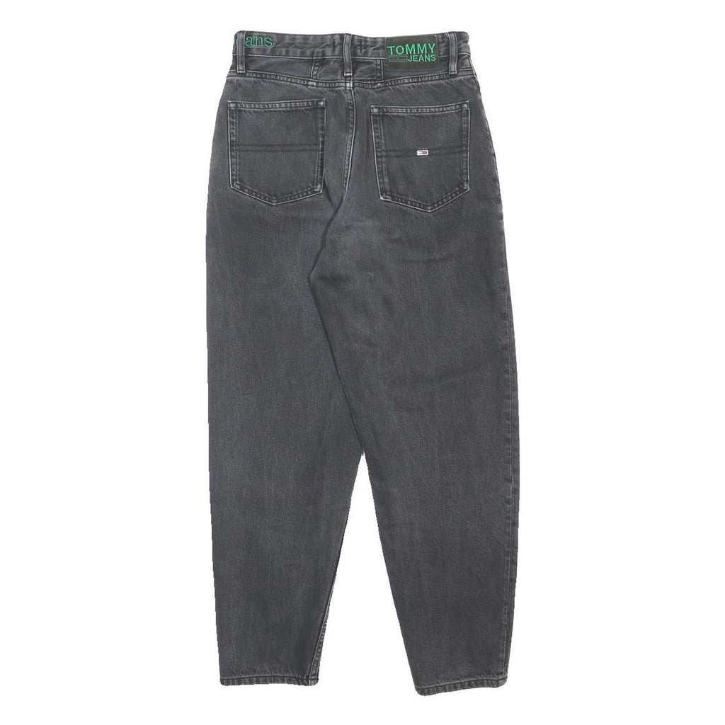 TOMMY JEANS Womens Regular Fit Grey Denim Straight Leg Jeans W25 L25 Classic