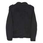 LEVI'S Mens Black Cotton Blend Button Jacket M Button Closure Casual Warm