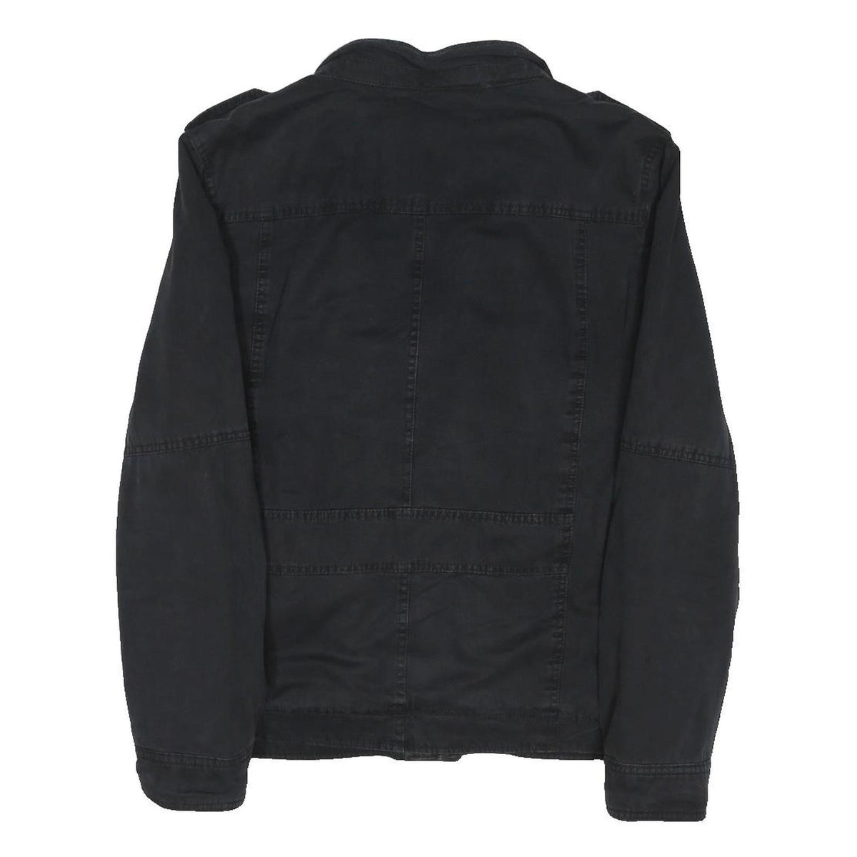 LEVI'S Mens Black Cotton Blend Button Jacket M Button Closure Casual Warm