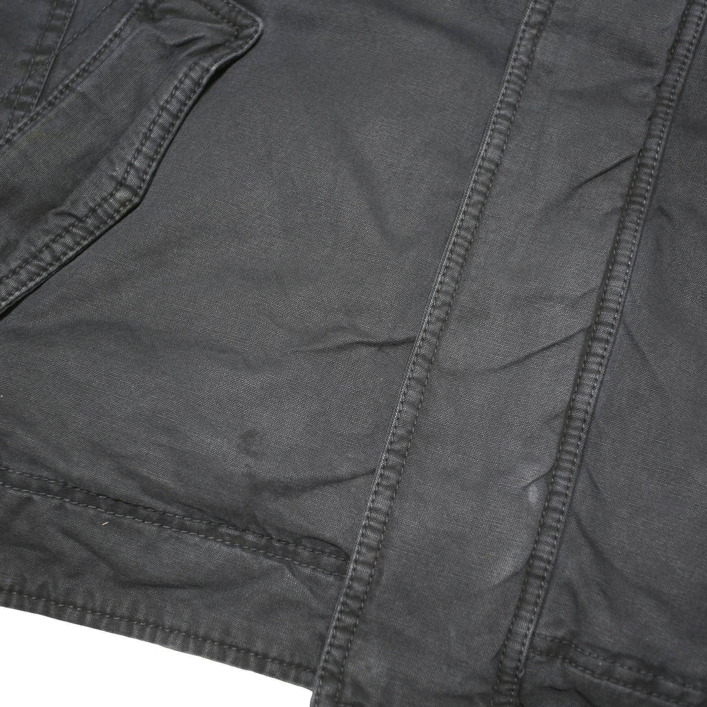 LEVI'S Mens Black Cotton Blend Button Jacket M Button Closure Casual Warm