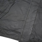 LEVI'S Mens Black Cotton Blend Button Jacket M Button Closure Casual Warm
